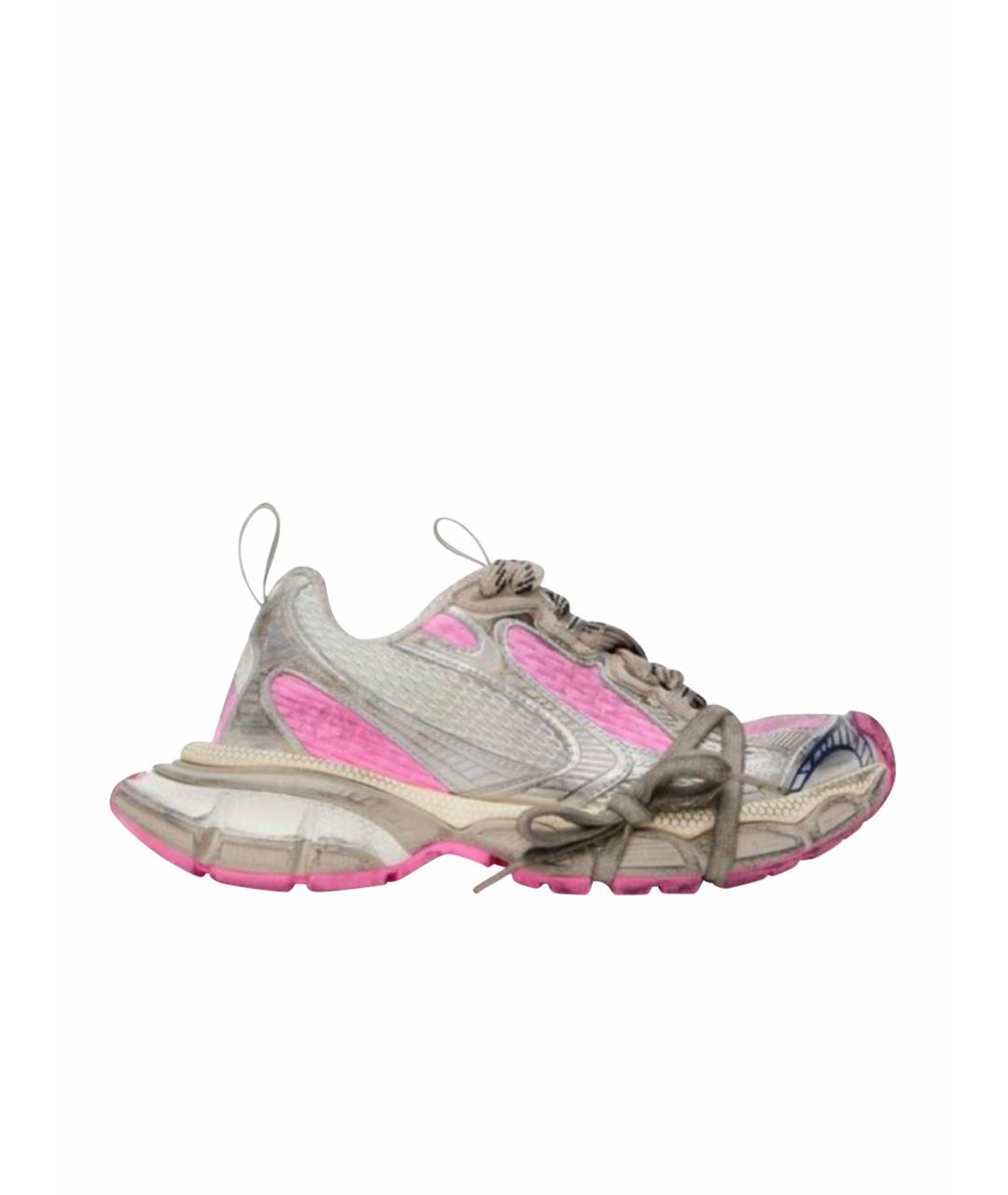 BALENCIAGA Розовые кожаные кроссовки, фото 1