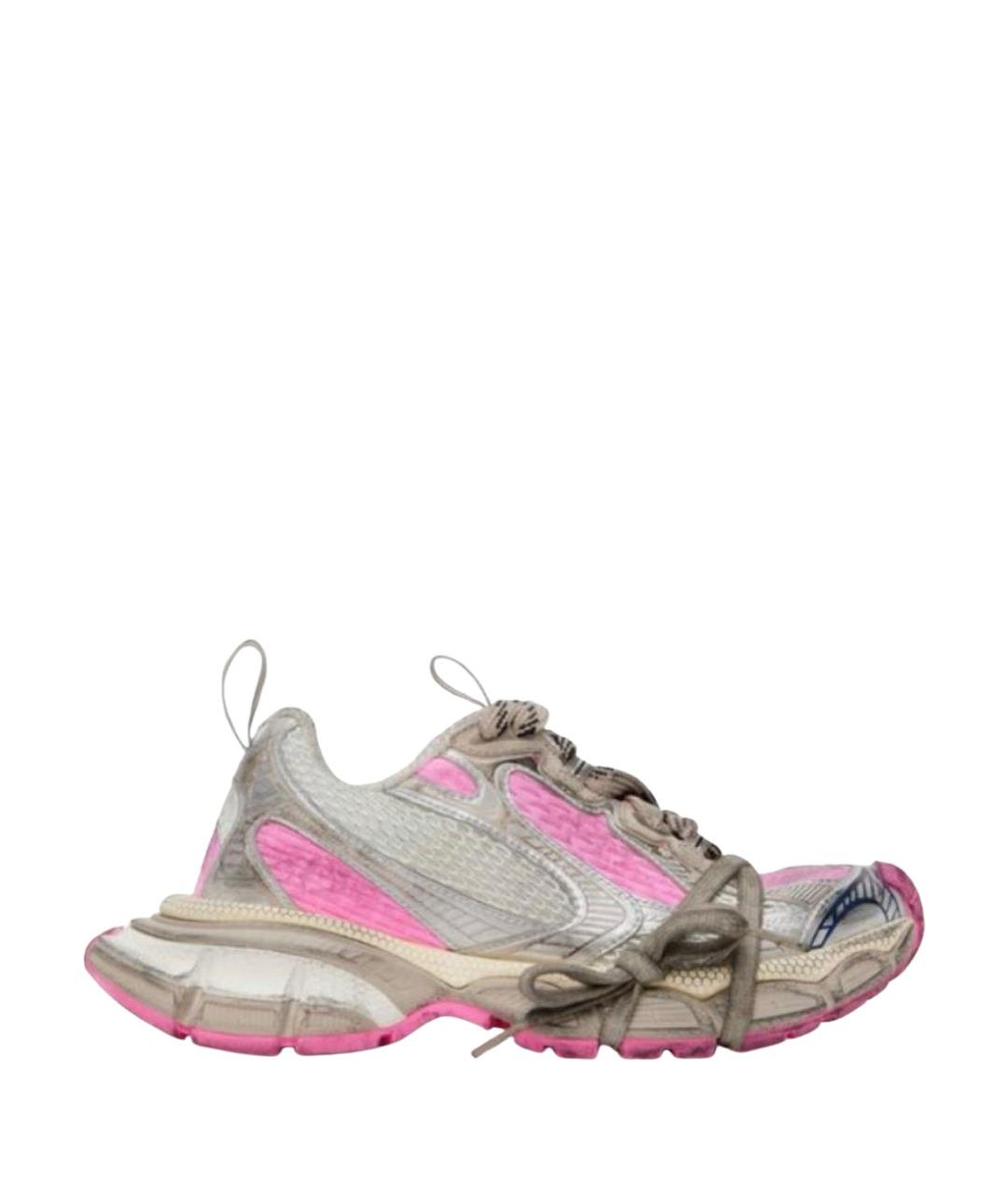 BALENCIAGA Розовые кожаные кроссовки, фото 6