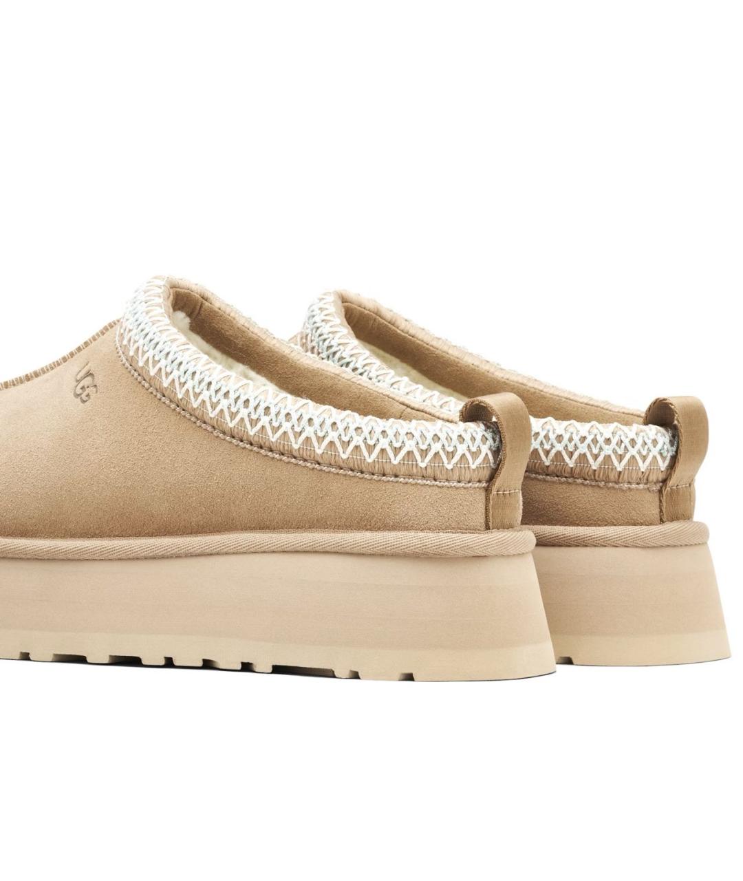 UGG AUSTRALIA Бежевые замшевые сабо, фото 3
