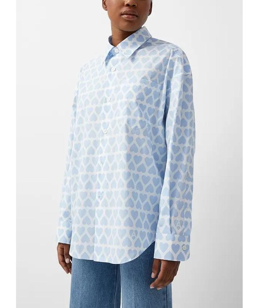 Ami Paris Голубая хлопковая рубашка, фото 3