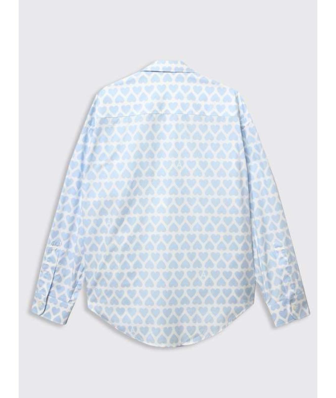 Ami Paris Голубая хлопковая рубашка, фото 2
