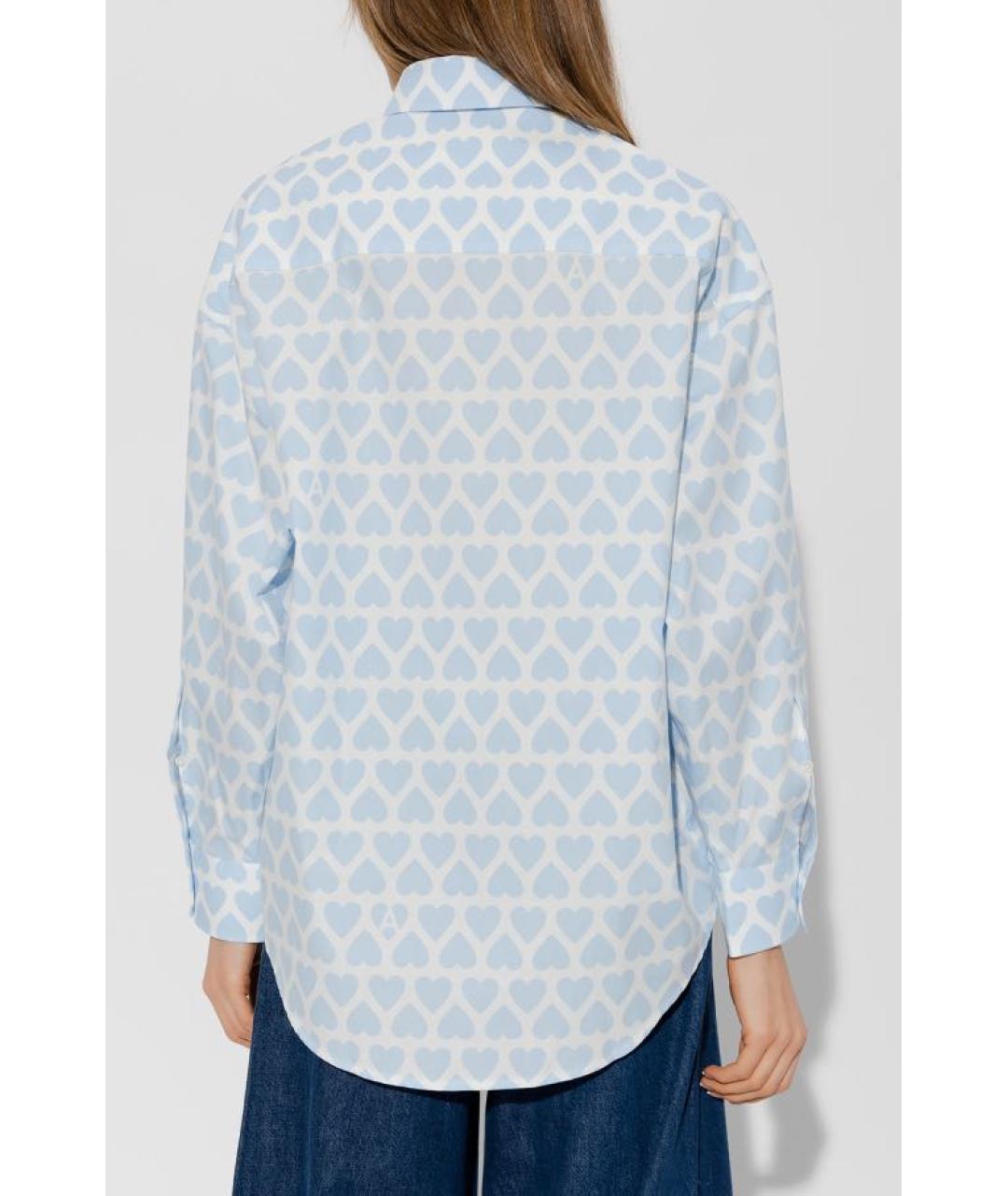 Ami Paris Голубая хлопковая рубашка, фото 4