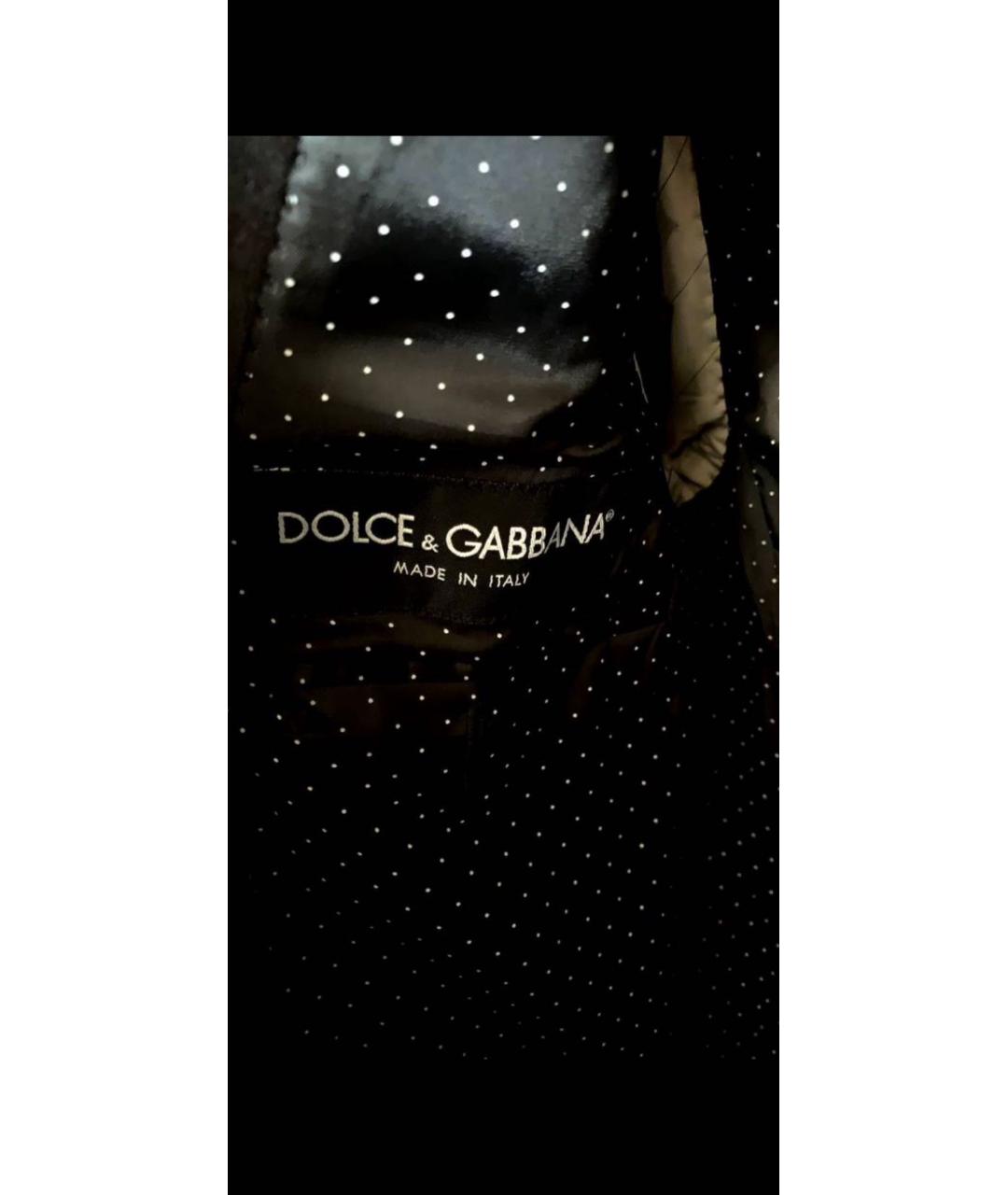 DOLCE&GABBANA Черный бархатный пиджак, фото 3