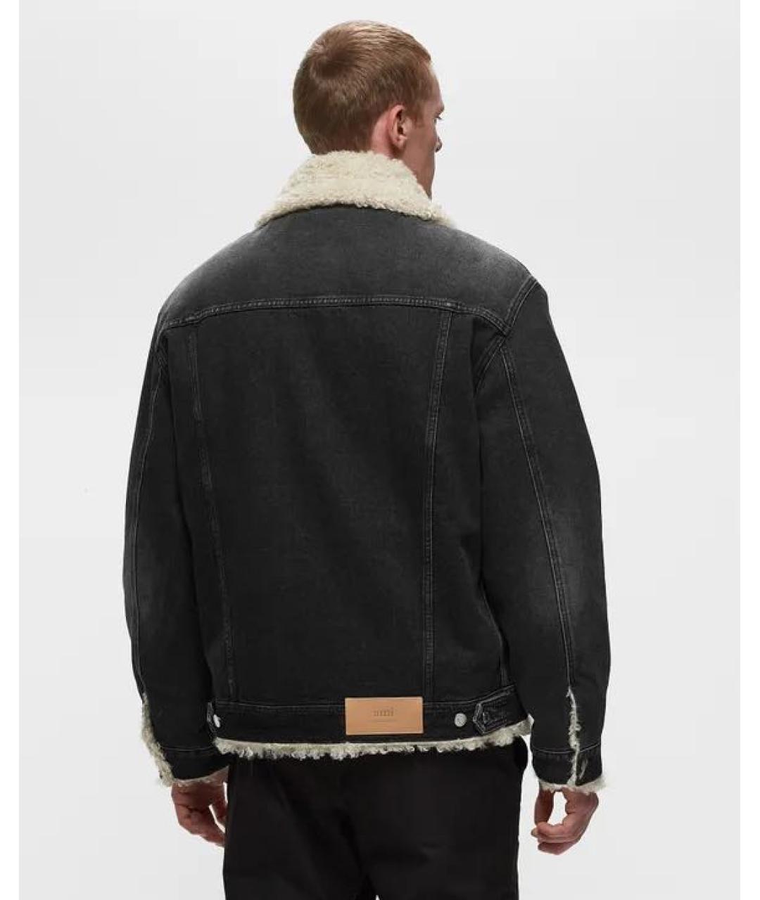 Ami Paris Антрацитовая хлопковая куртка, фото 3