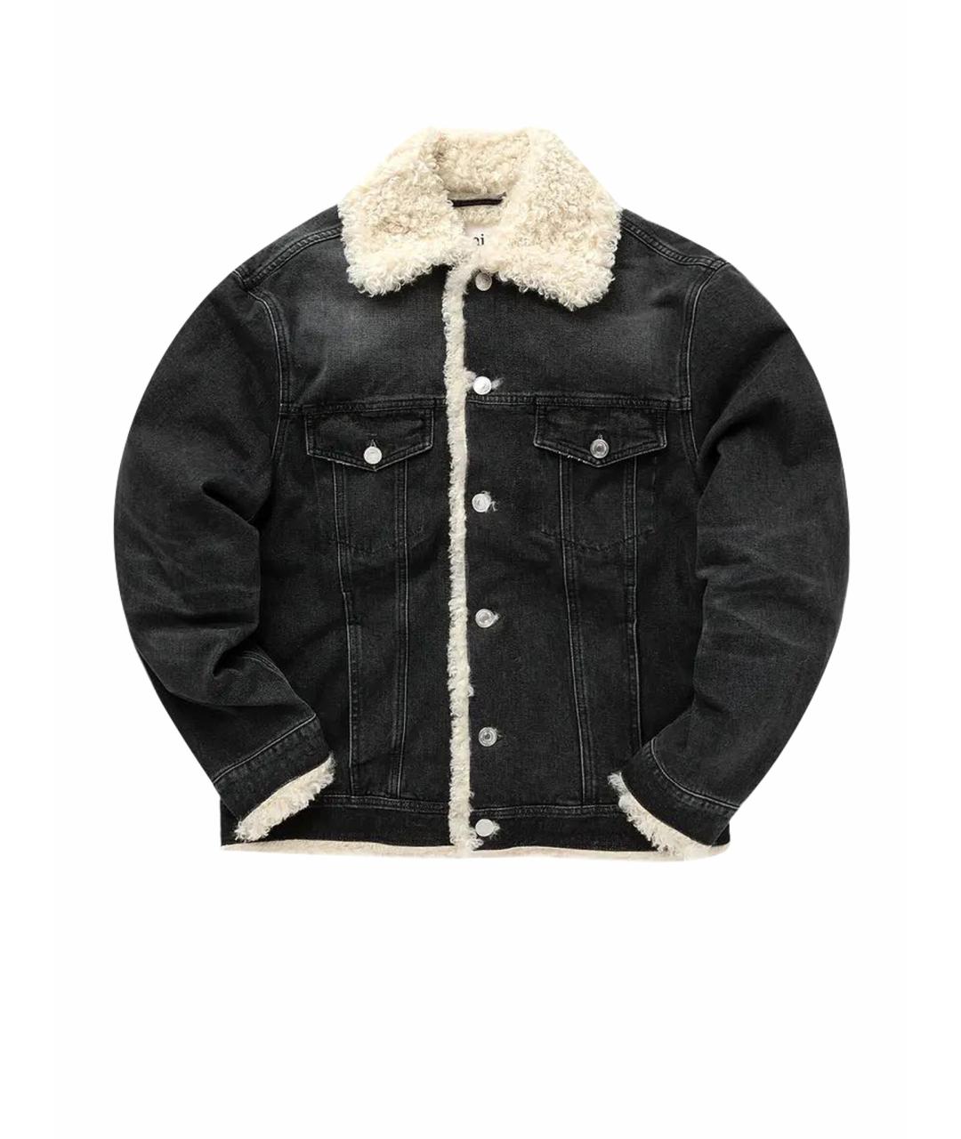 Ami Paris Антрацитовая хлопковая куртка, фото 1