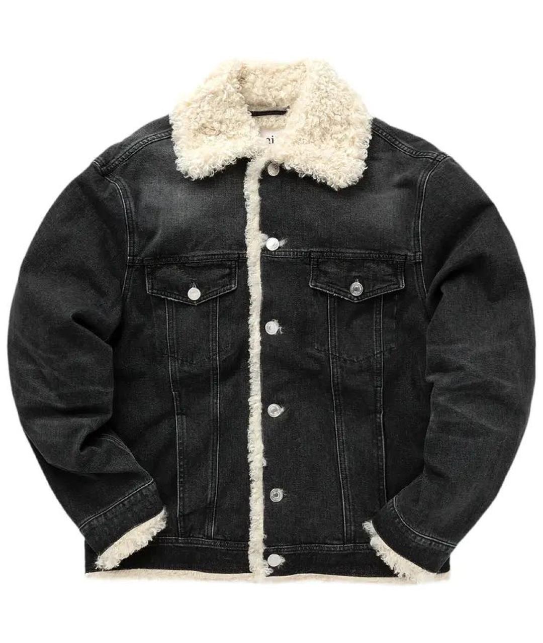 Ami Paris Антрацитовая хлопковая куртка, фото 5