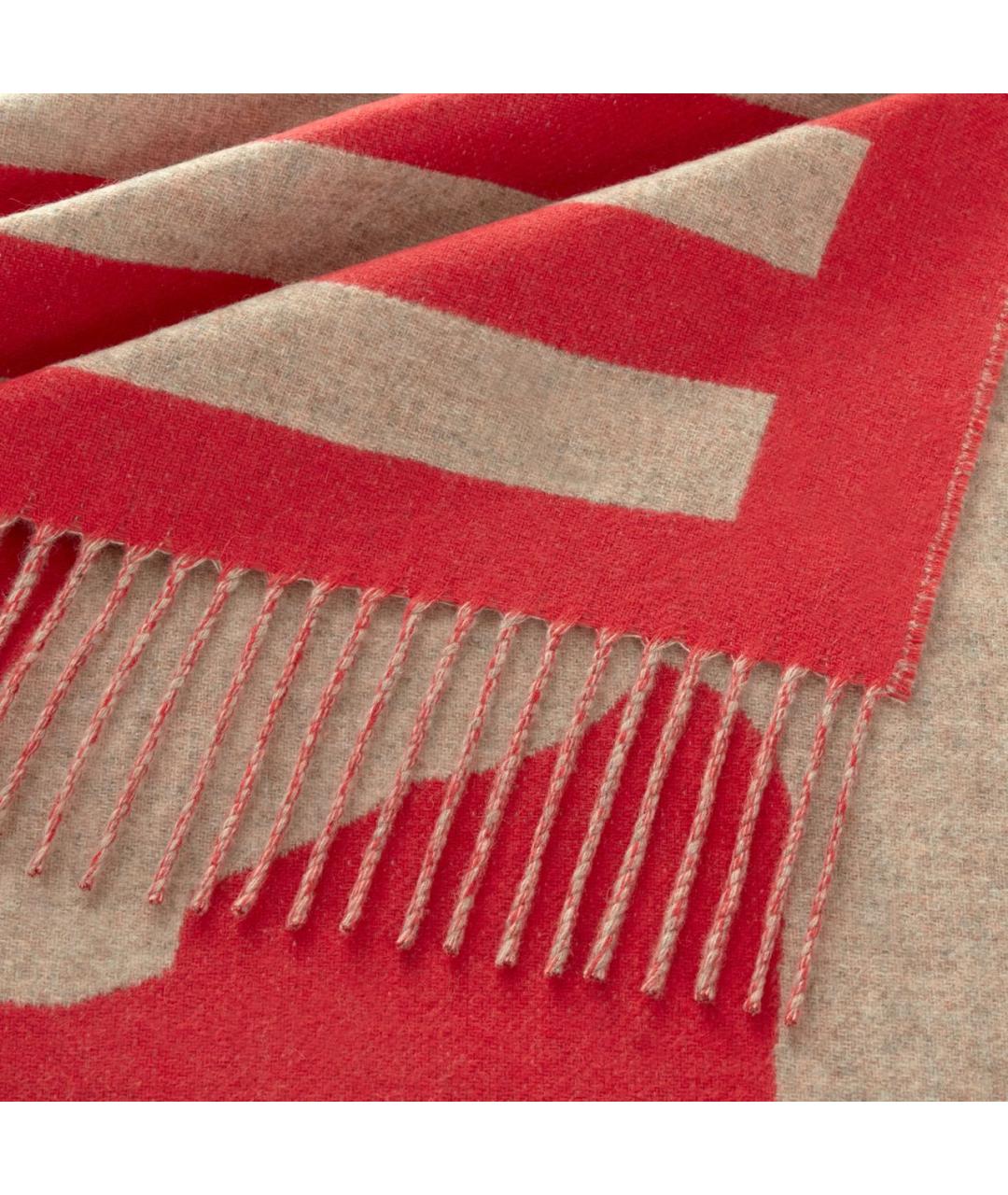 HERMES Красный кашемировый шарф, фото 2