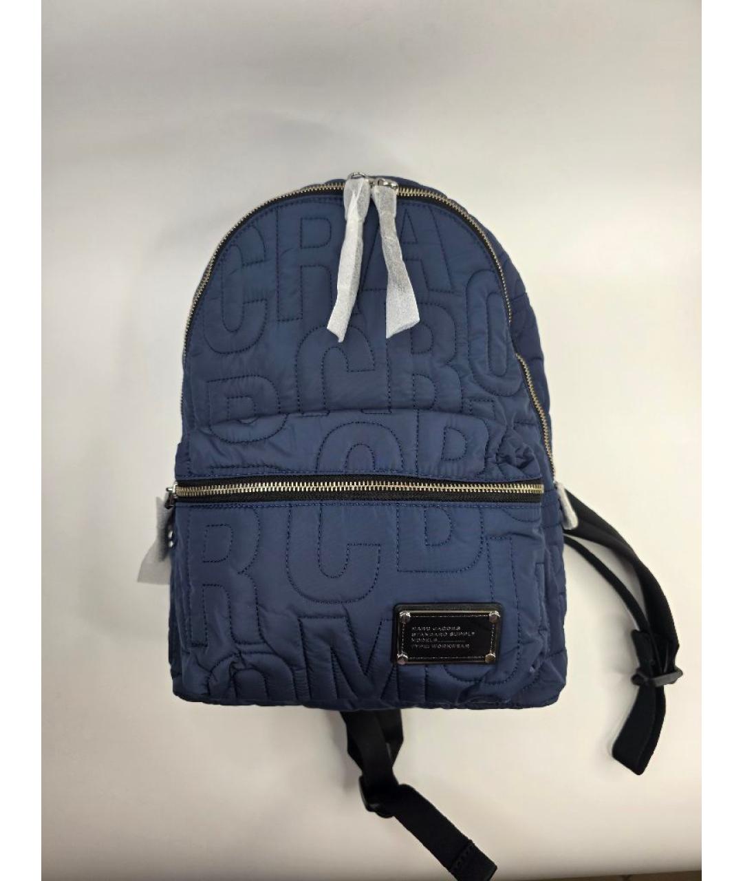 MARC JACOBS Темно-синий тканевый рюкзак, фото 4