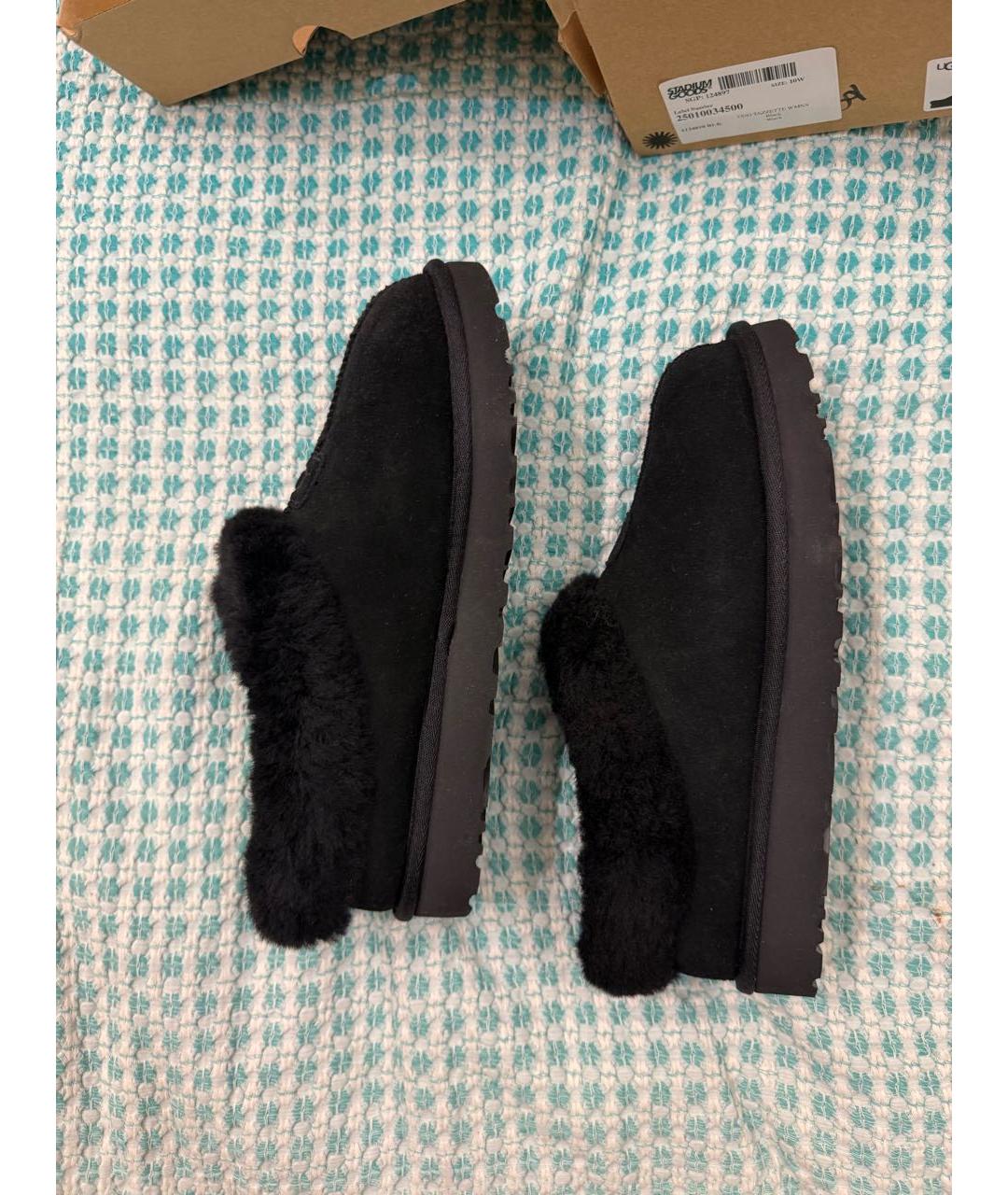 UGG AUSTRALIA Черные замшевые мюли, фото 4