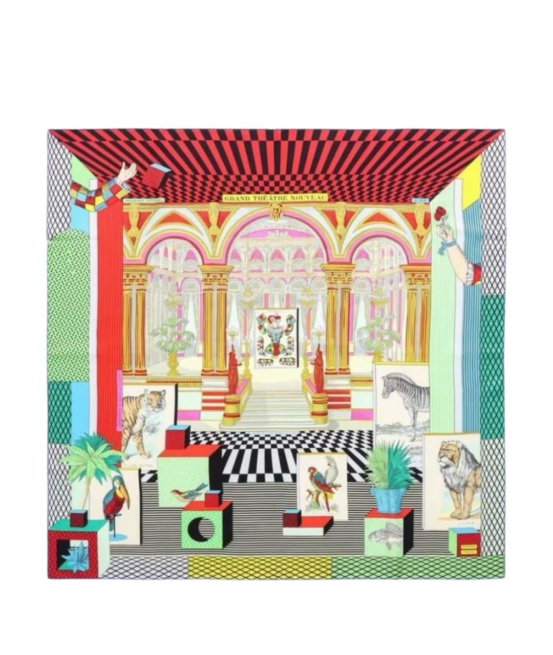 HERMES Мульти хлопковый платок, фото 1