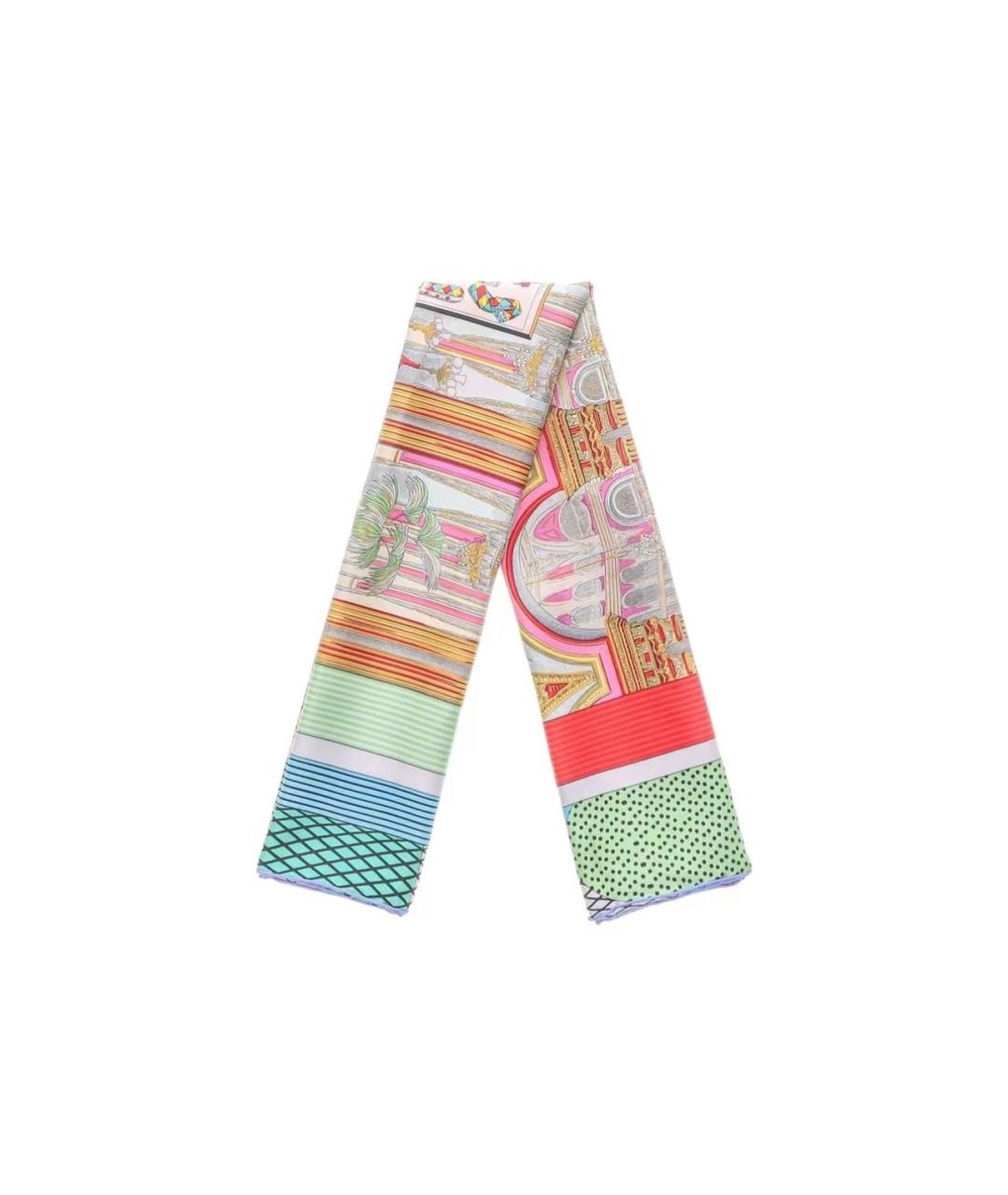 HERMES Мульти хлопковый платок, фото 3