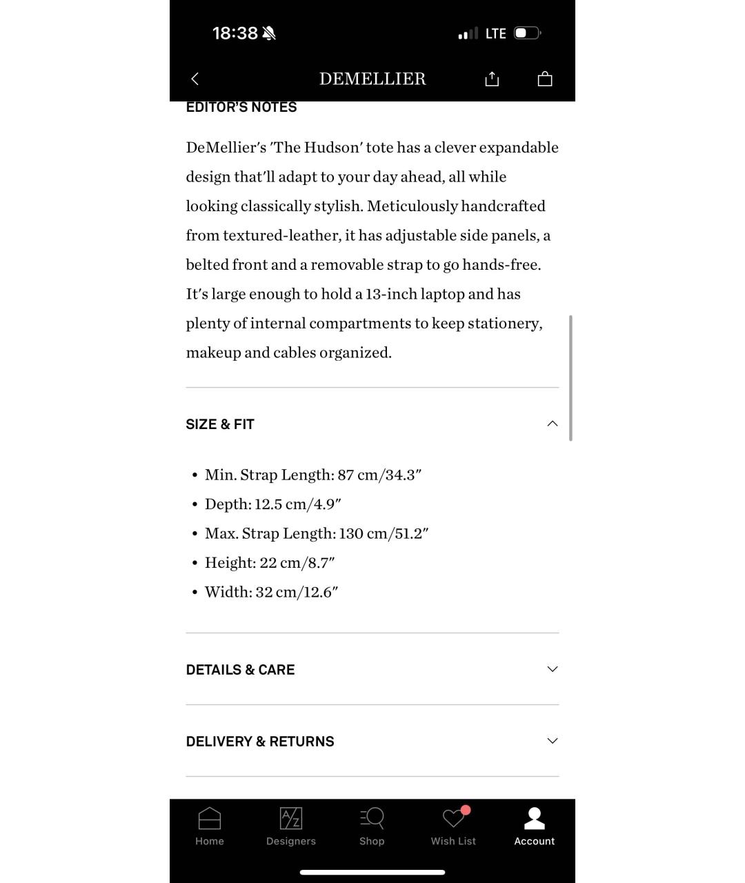 DEMELLIER Черная кожаная сумка с короткими ручками, фото 7