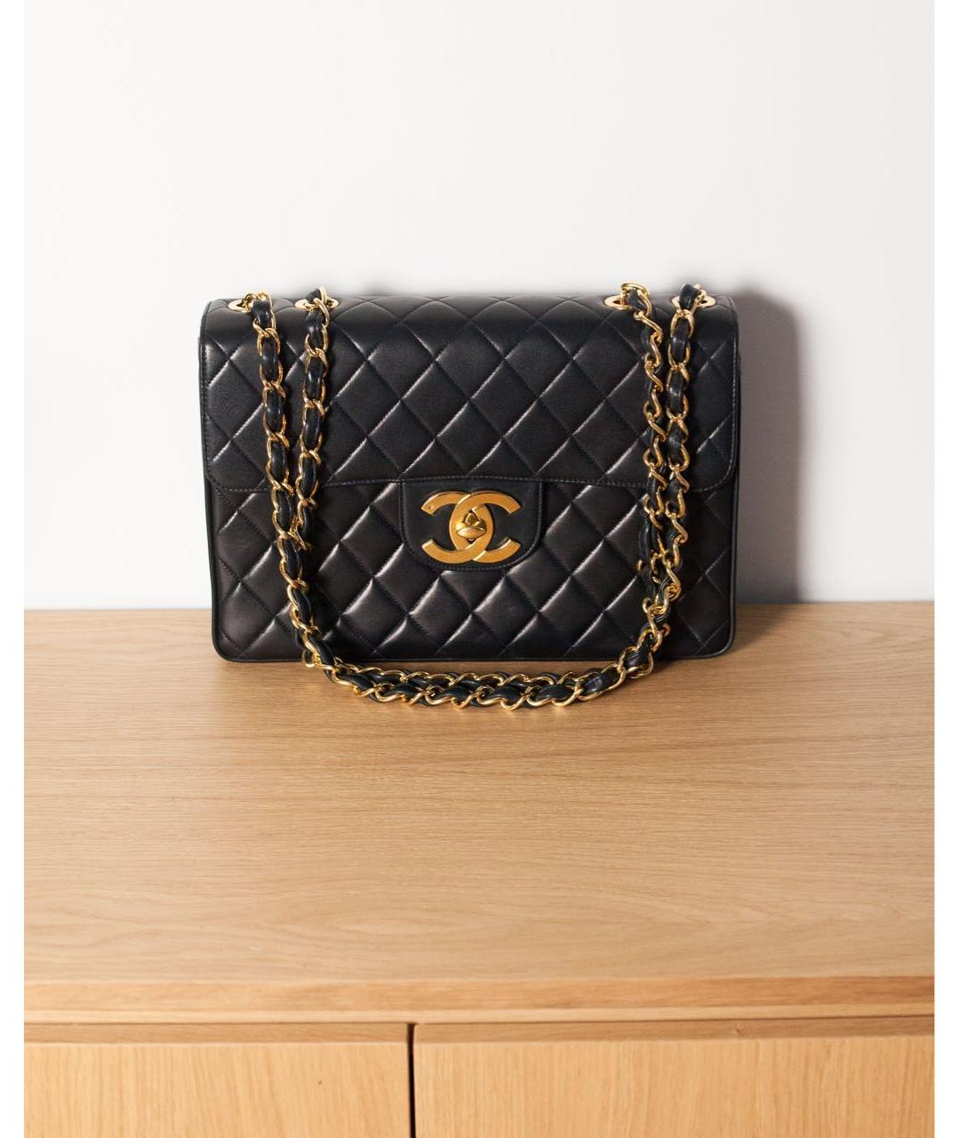CHANEL Черная кожаная сумка через плечо, фото 9