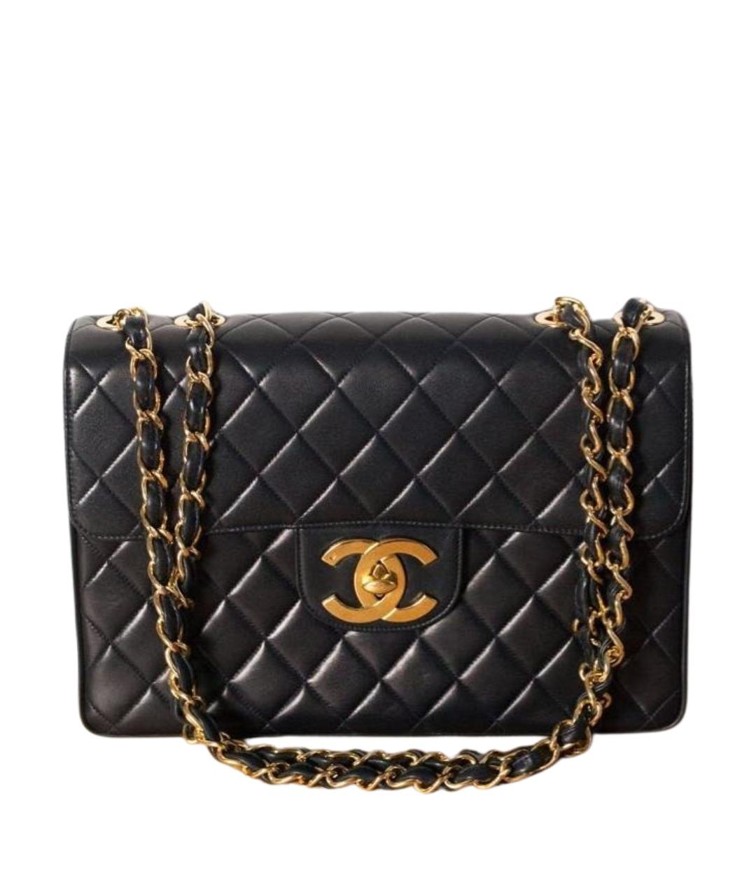 CHANEL Черная кожаная сумка через плечо, фото 1