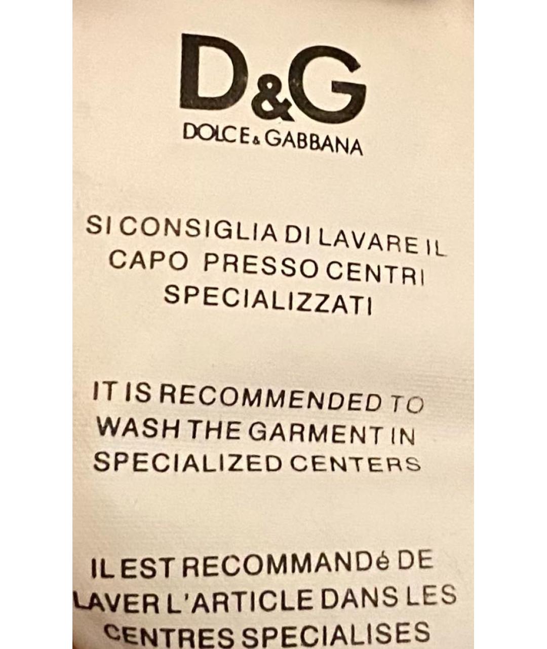 DOLCE&GABBANA Серое хлопковое повседневное платье, фото 8