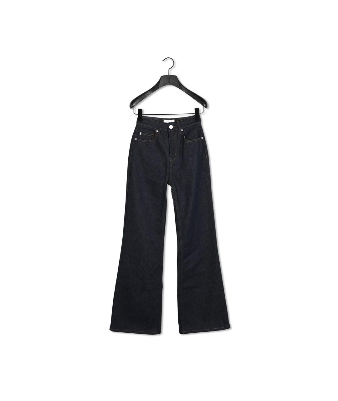 Ami Paris Темно-синие хлопковые прямые джинсы, фото 5