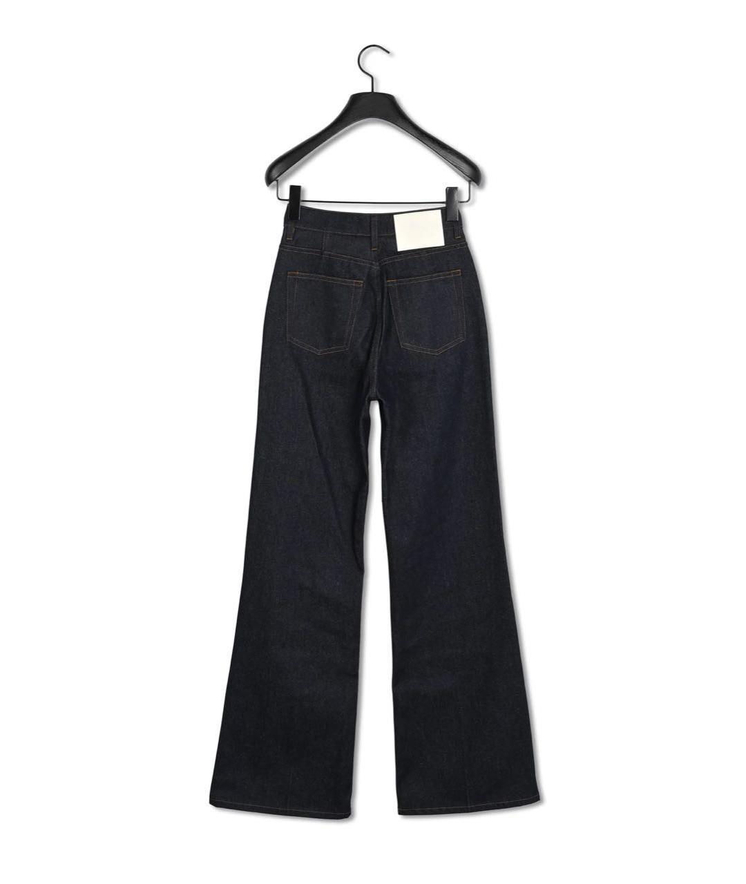 Ami Paris Темно-синие хлопковые прямые джинсы, фото 2