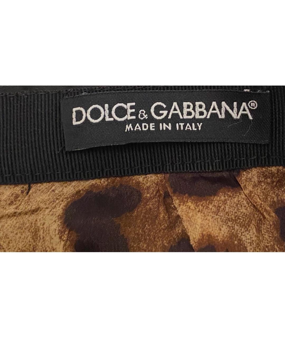 DOLCE&GABBANA Черная юбка мини, фото 6