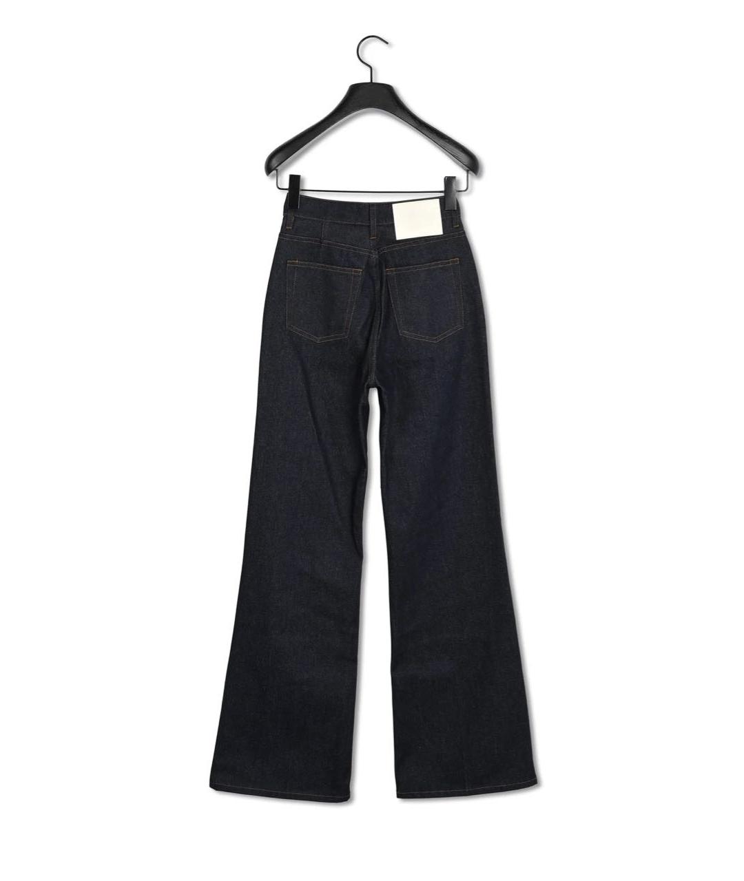 Ami Paris Темно-синие хлопковые прямые джинсы, фото 2