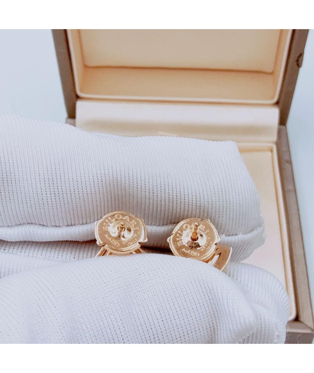 BVLGARI Белые серьги из розового золота, фото 6