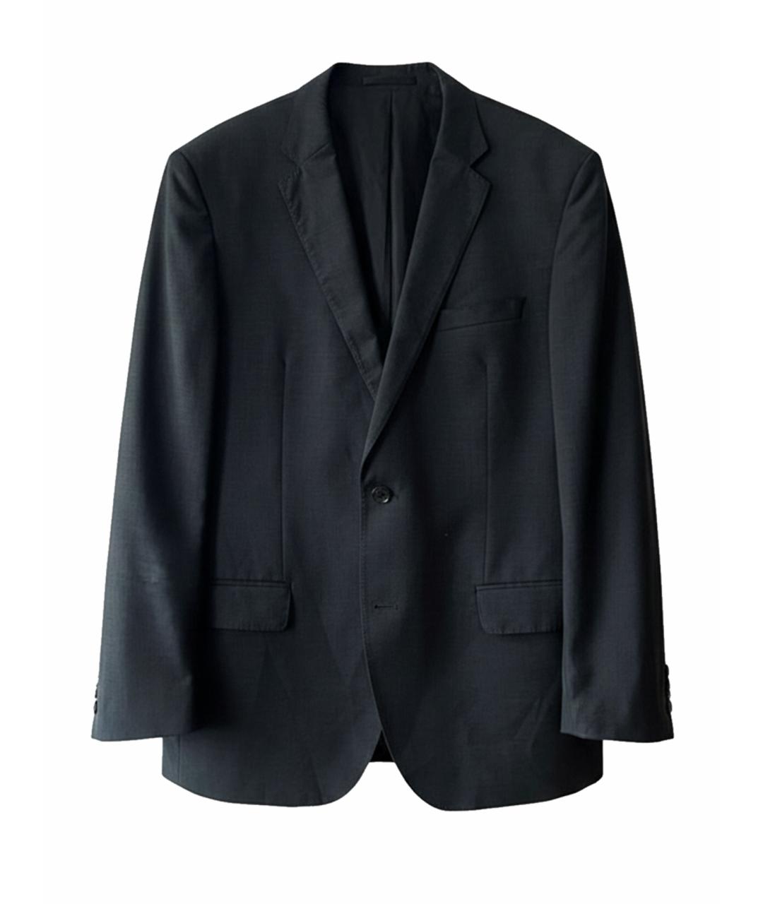 HUGO BOSS Серый шерстяной пиджак, фото 1