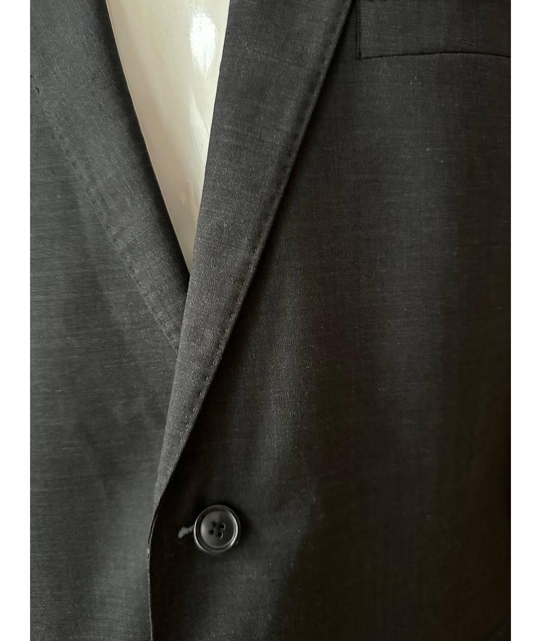 HUGO BOSS Серый шерстяной пиджак, фото 3