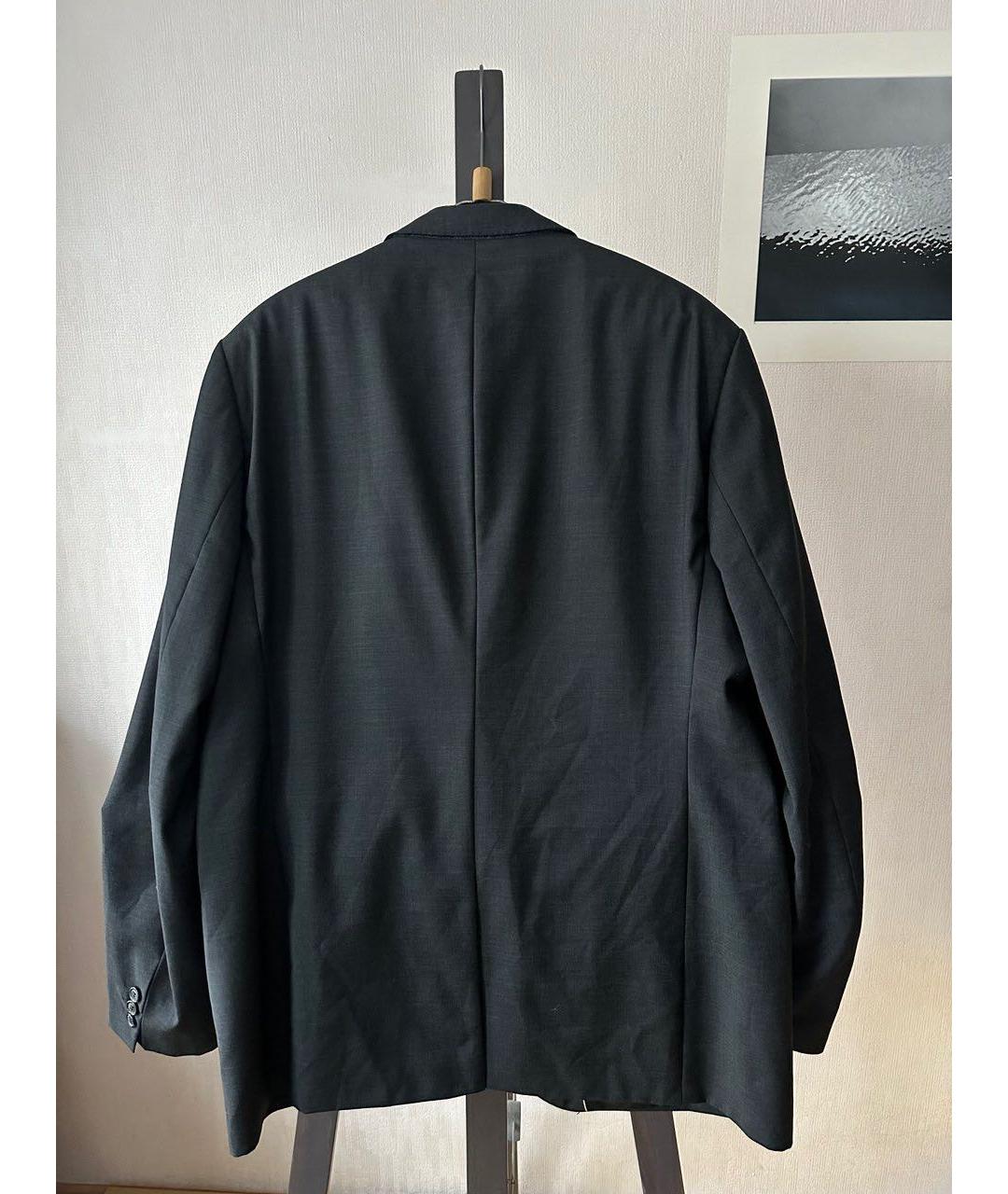 HUGO BOSS Серый шерстяной пиджак, фото 2