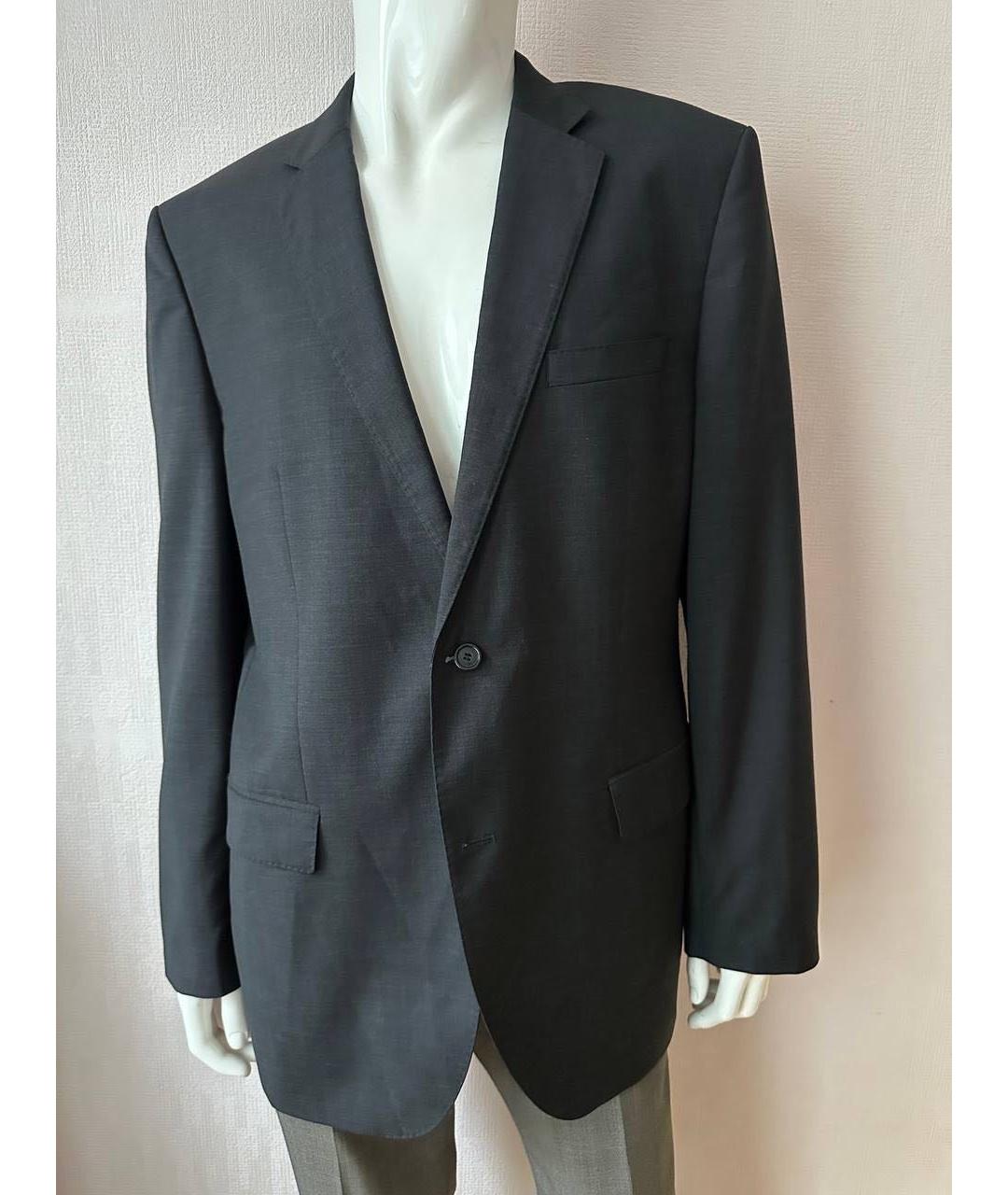HUGO BOSS Серый шерстяной пиджак, фото 6