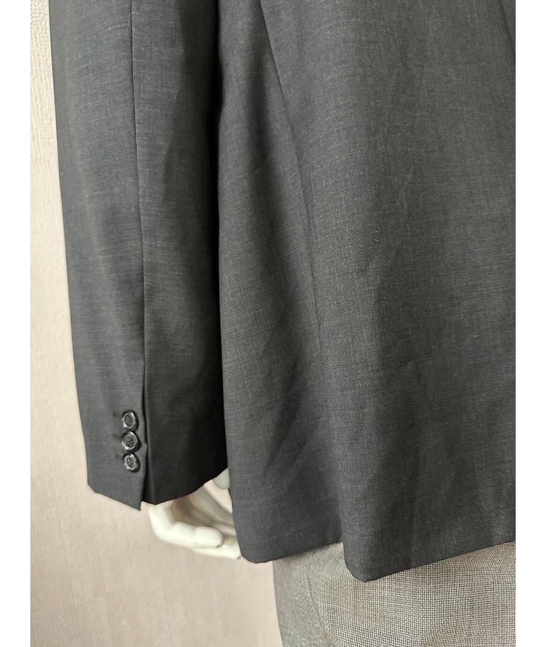 HUGO BOSS Серый шерстяной пиджак, фото 5