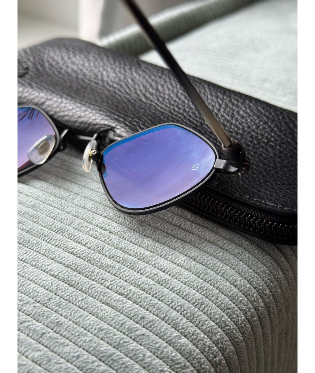 CHROME HEARTS Черные металлические солнцезащитные очки, фото 7