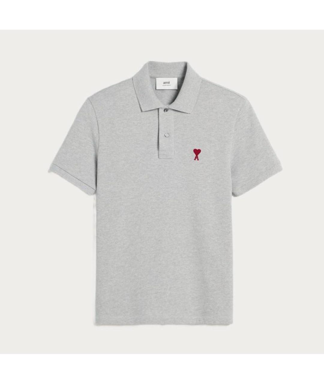 Ami Paris Серая хлопковая рубашка, фото 4