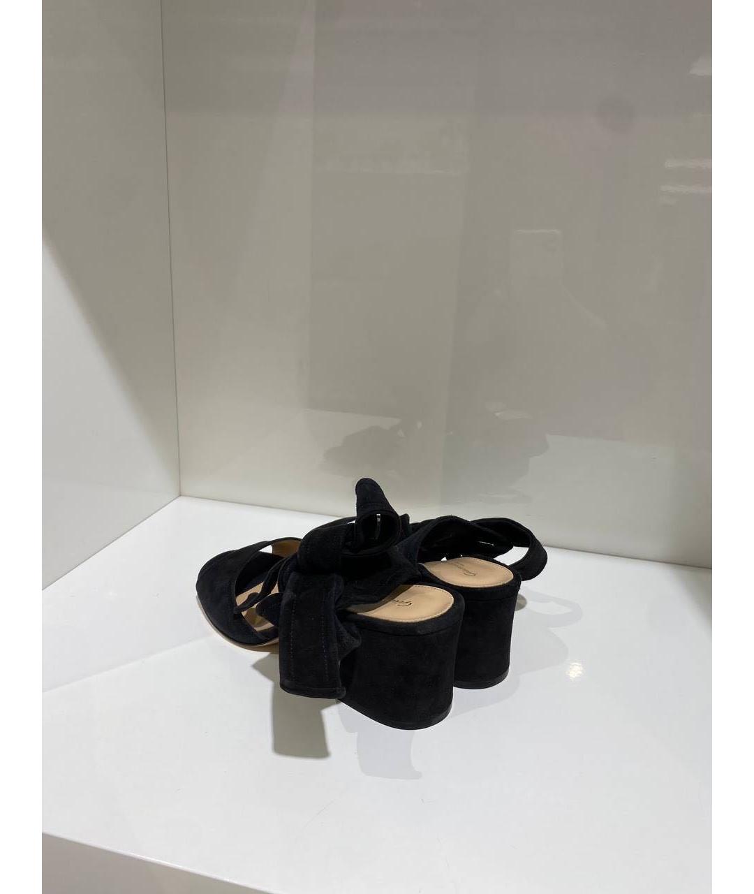 GIANVITO ROSSI Черные замшевые босоножки, фото 3