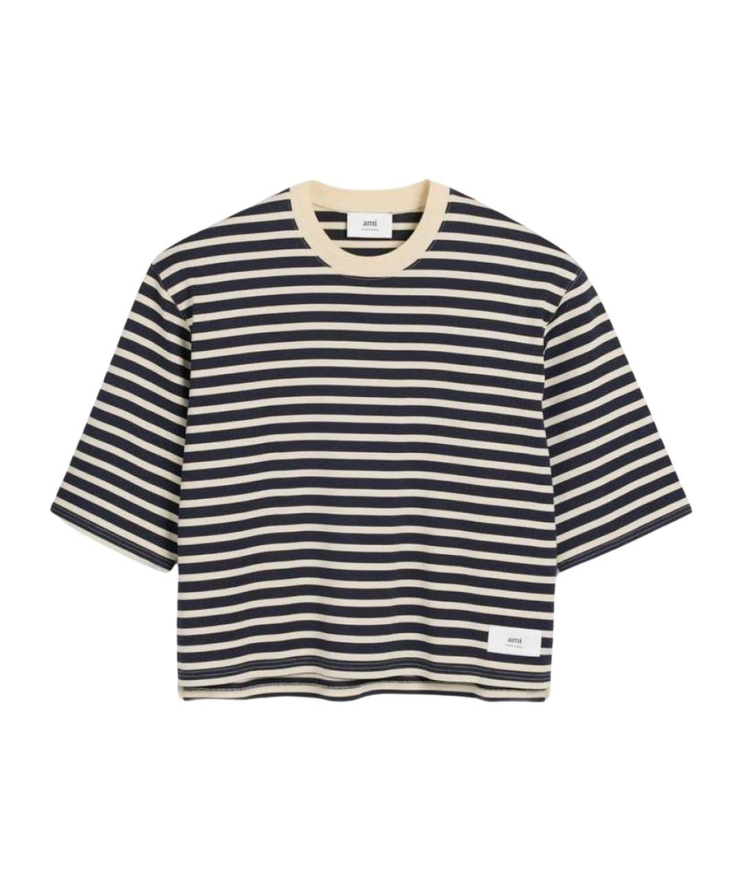 Ami Paris Черная хлопковая футболка, фото 1