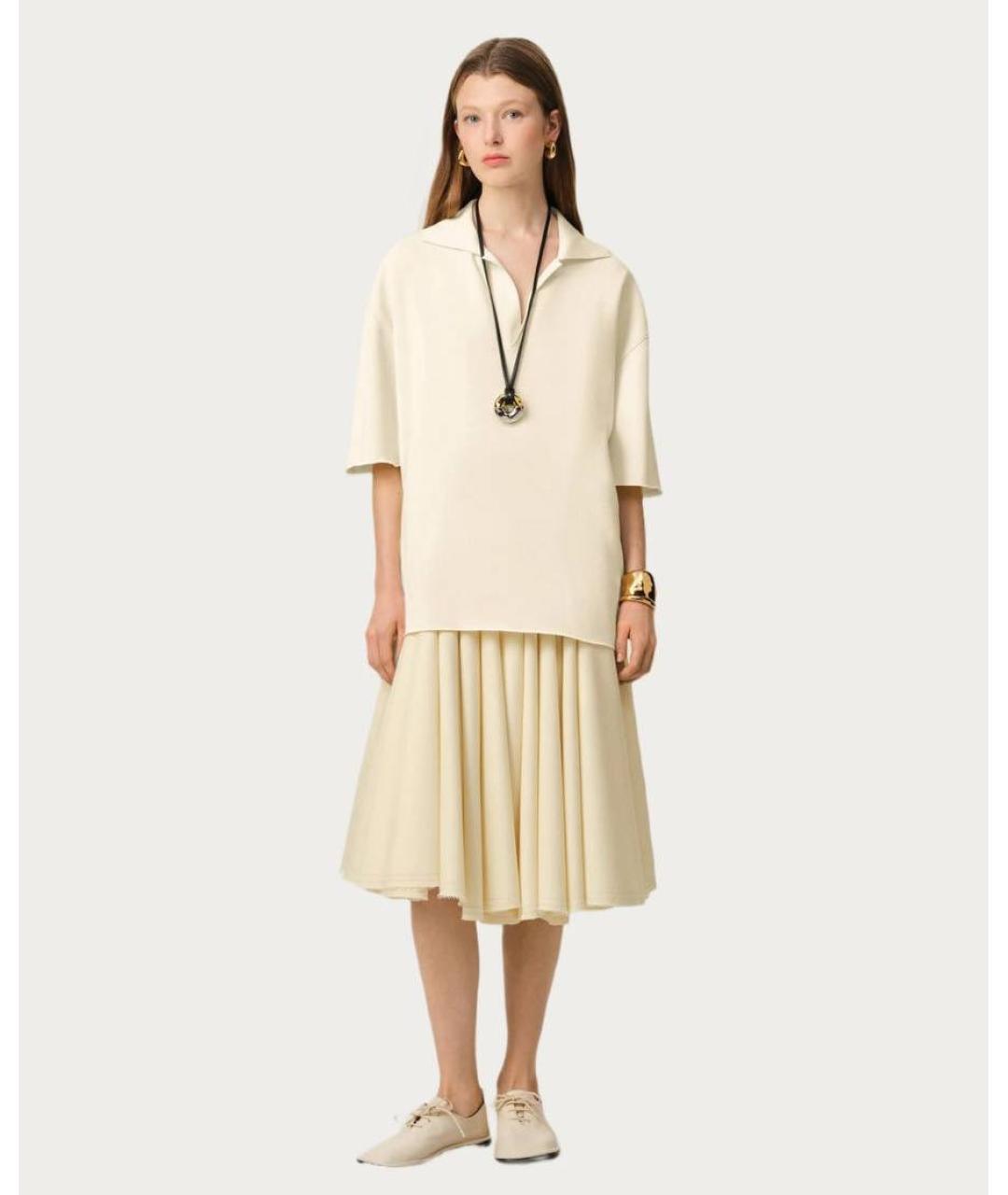 Ami Paris Бежевая вискозная футболка, фото 2