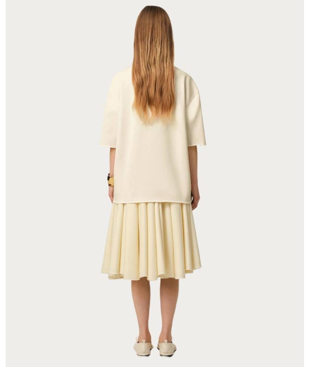 Ami Paris Бежевая вискозная футболка, фото 3