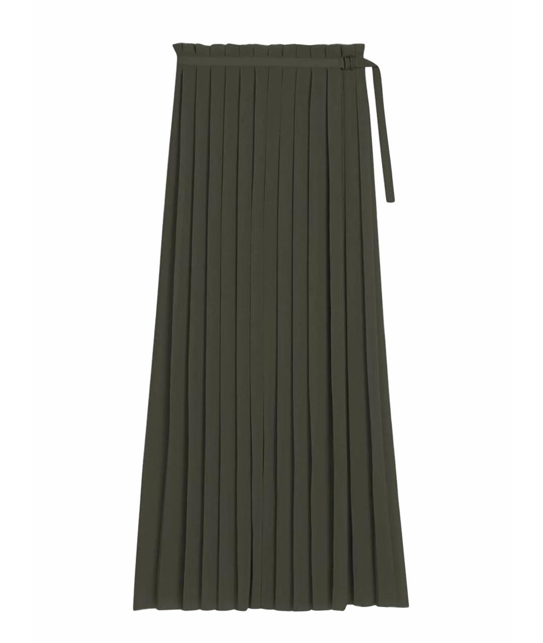 Ami Paris Хаки полиэстеровая юбка макси, фото 1