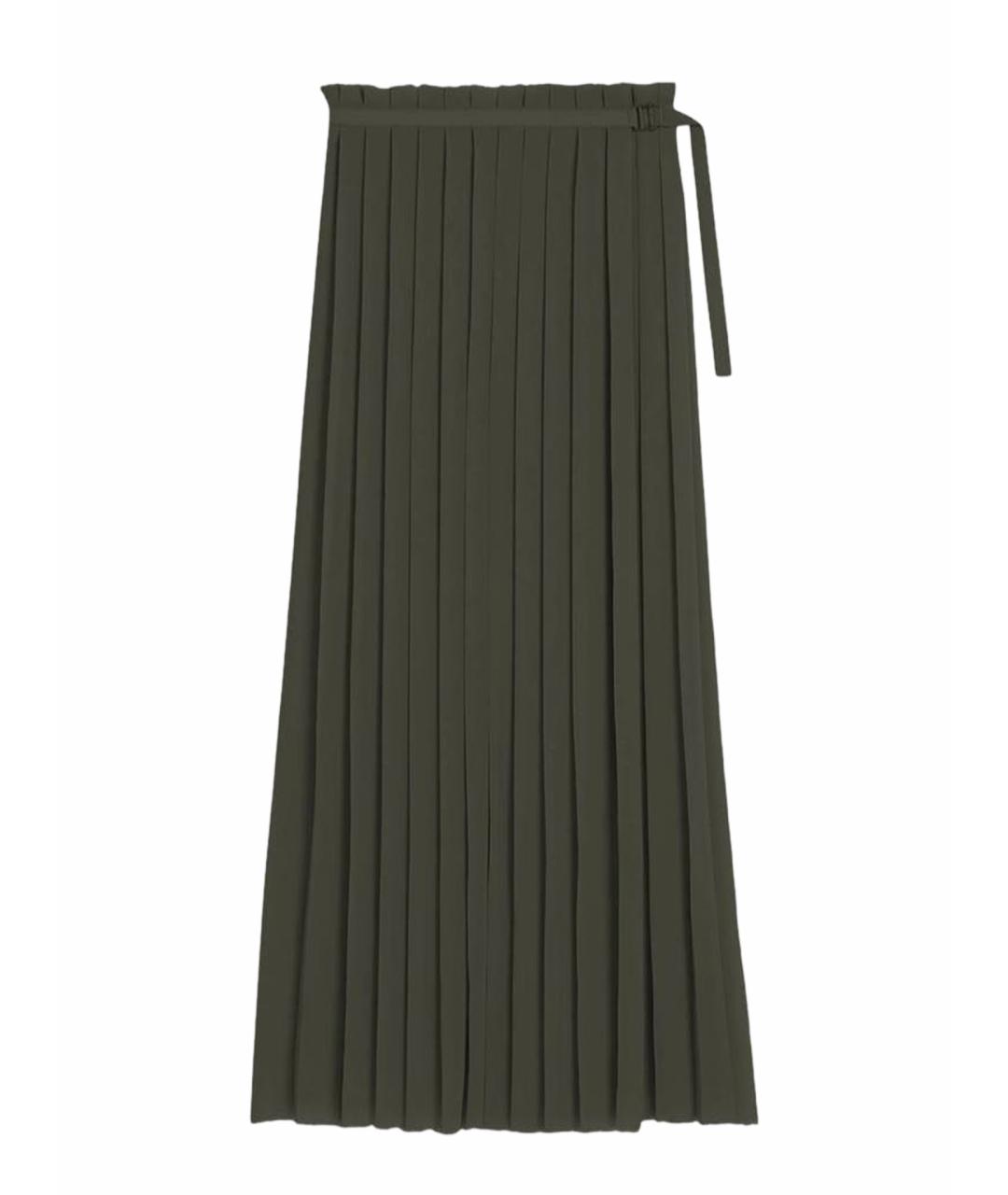 Ami Paris Хаки полиэстеровая юбка макси, фото 5