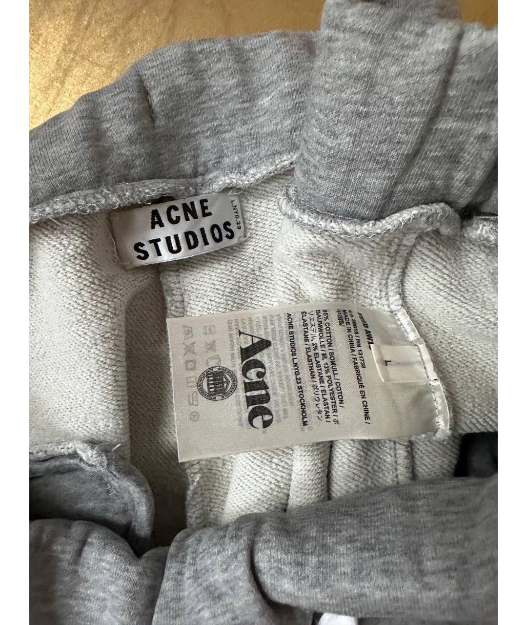 ACNE STUDIOS Серые повседневные брюки, фото 4