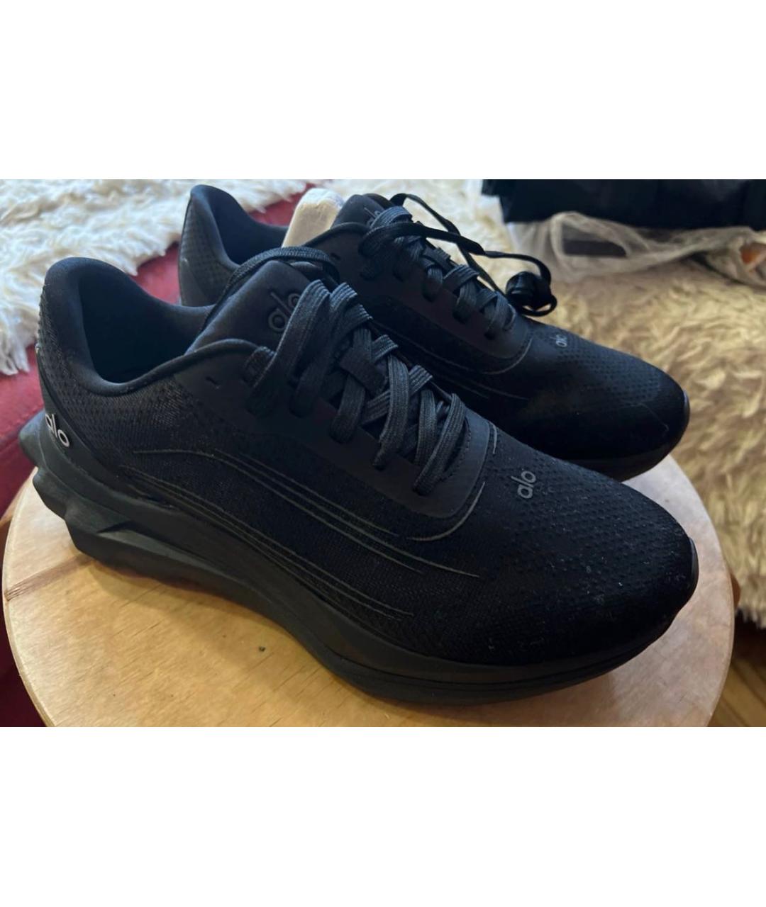 ALO YOGA Черные текстильные кроссовки, фото 5