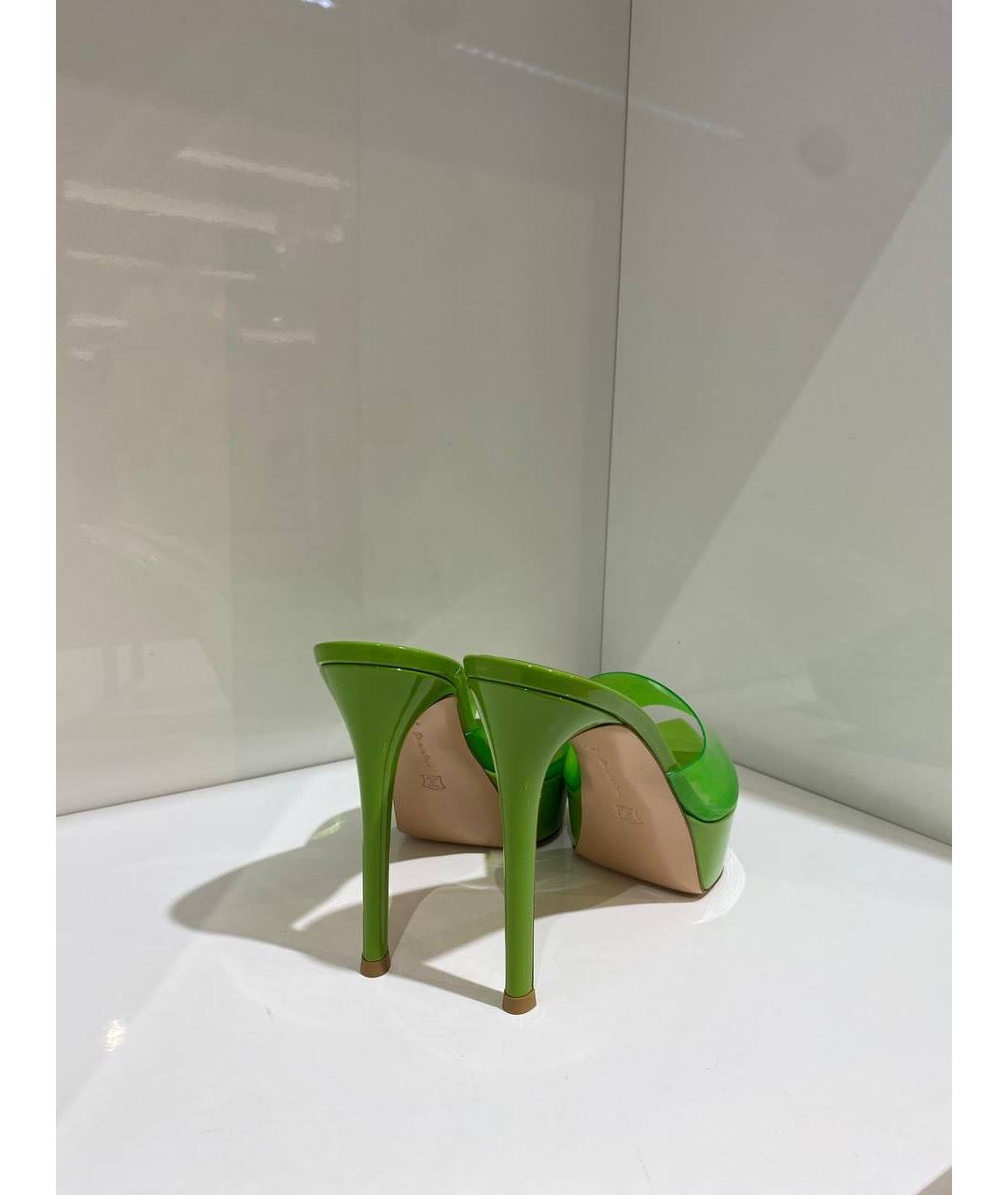 GIANVITO ROSSI Зеленые босоножки, фото 3