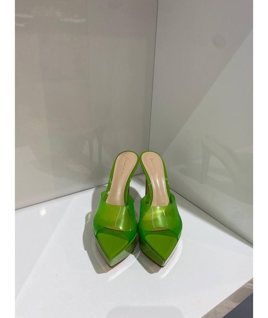 GIANVITO ROSSI Зеленые босоножки, фото 2