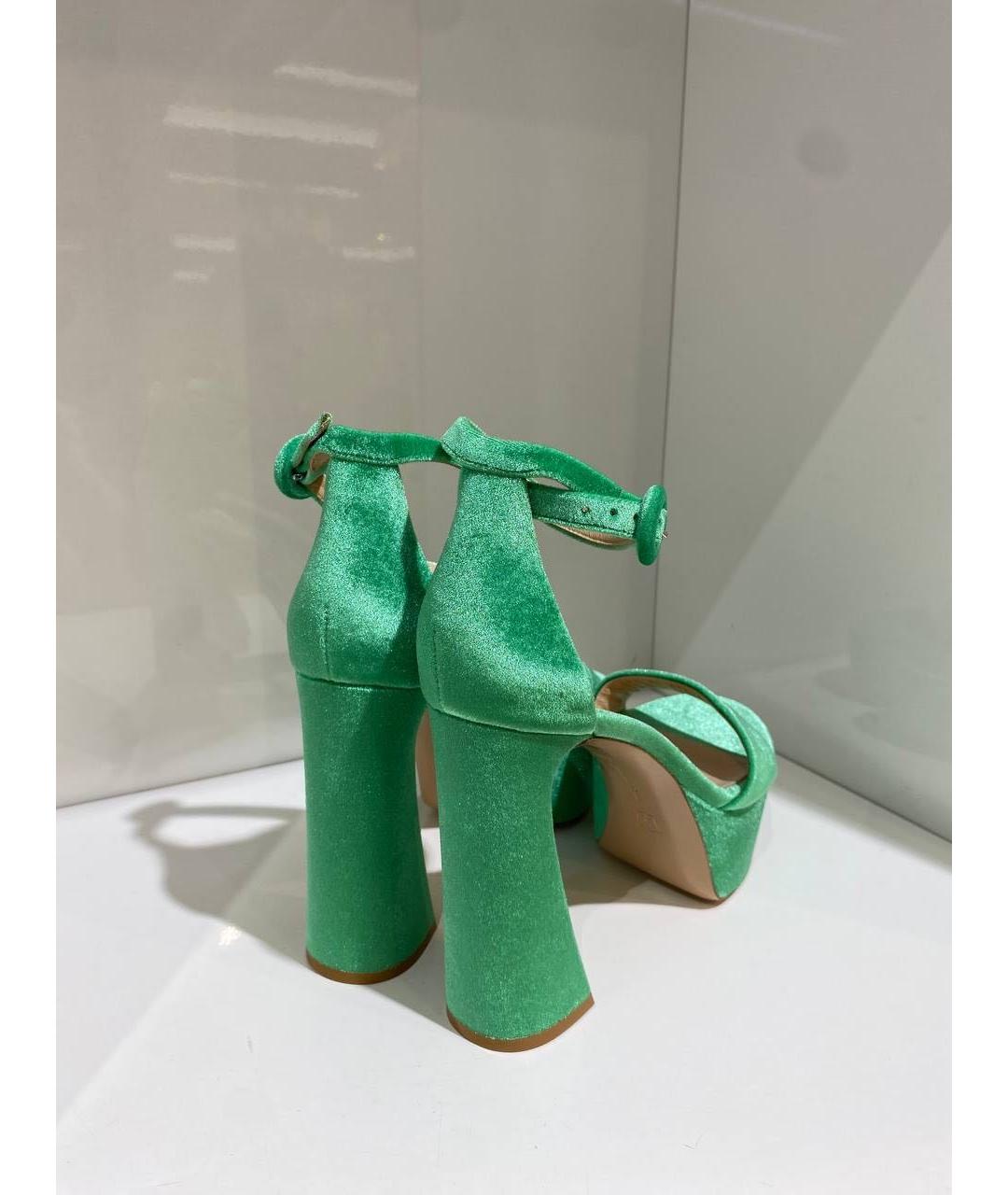GIANVITO ROSSI Зеленые босоножки, фото 3