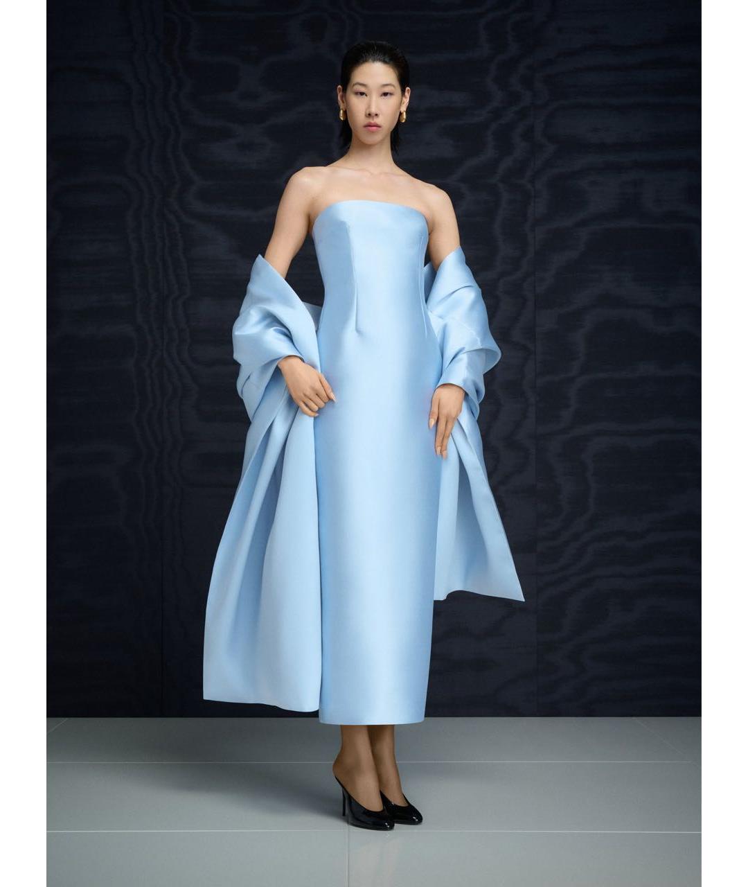 SOLACE LONDON Голубое вечернее платье, фото 3