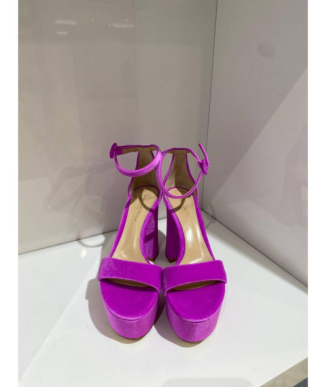 GIANVITO ROSSI Фуксия босоножки, фото 2