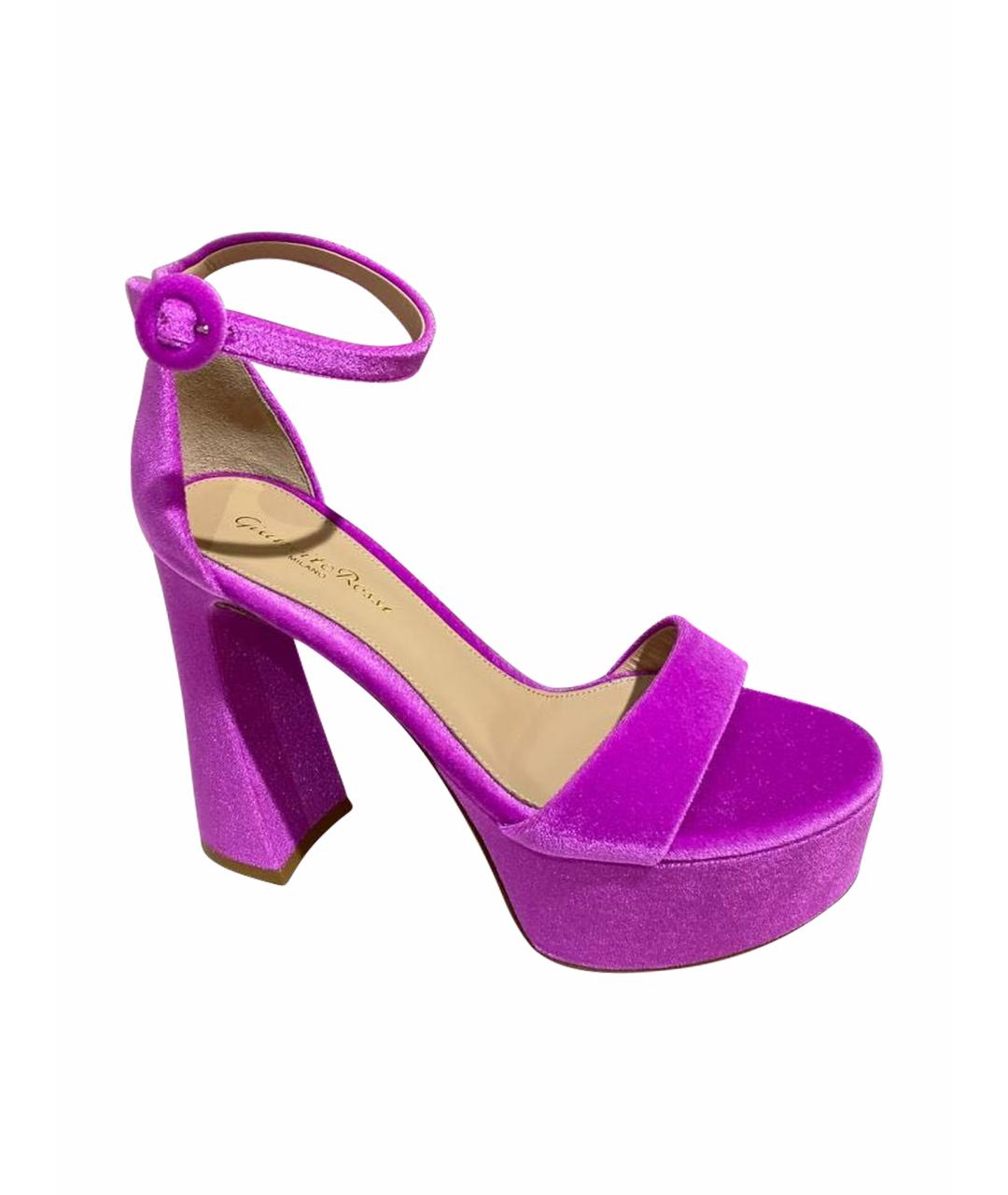 GIANVITO ROSSI Фуксия босоножки, фото 1