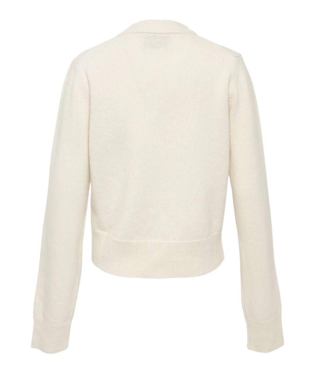 Ami Paris Белый кашемировый кардиган, фото 2