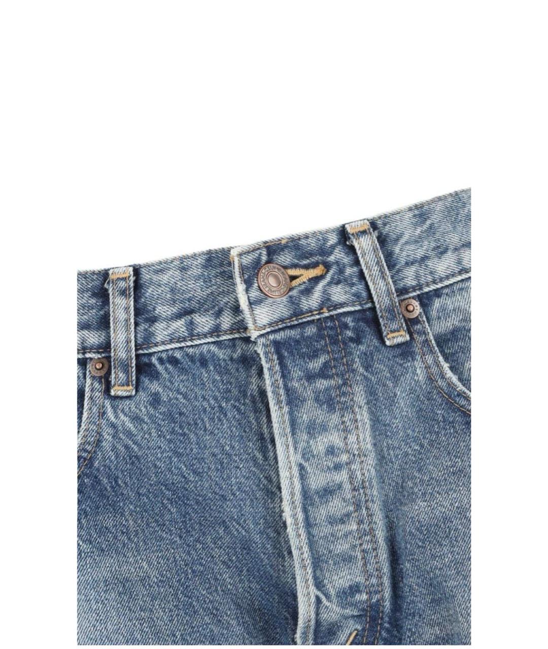 CELINE Голубые прямые джинсы, фото 4