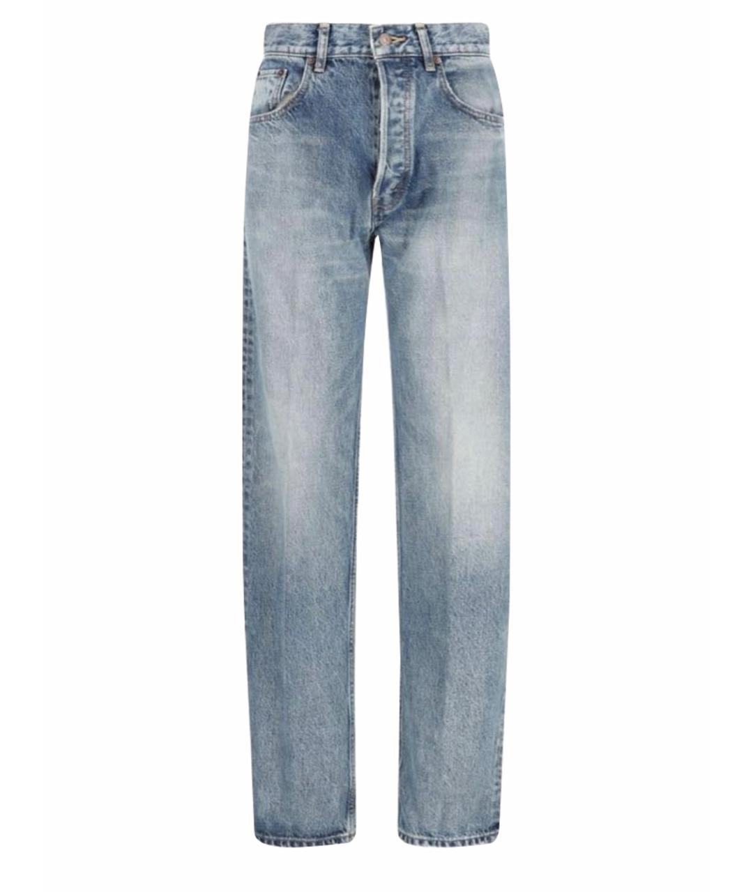 CELINE Голубые прямые джинсы, фото 1