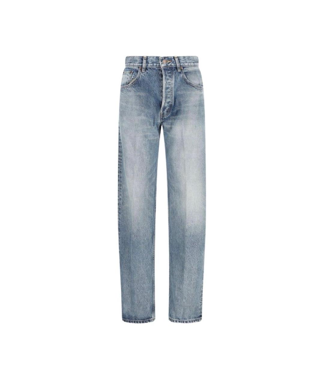 CELINE Голубые прямые джинсы, фото 5