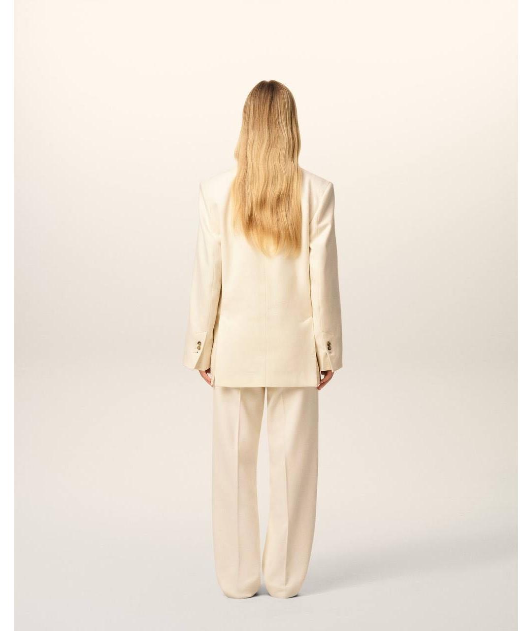 Ami Paris Бежевый шерстяной жакет/пиджак, фото 5